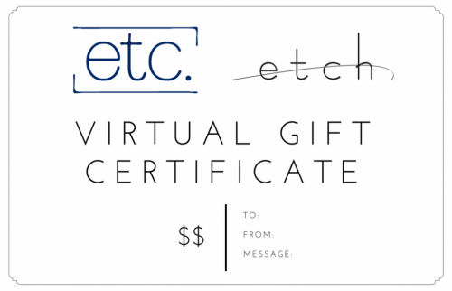 etc. and Etch virtual gift card image
